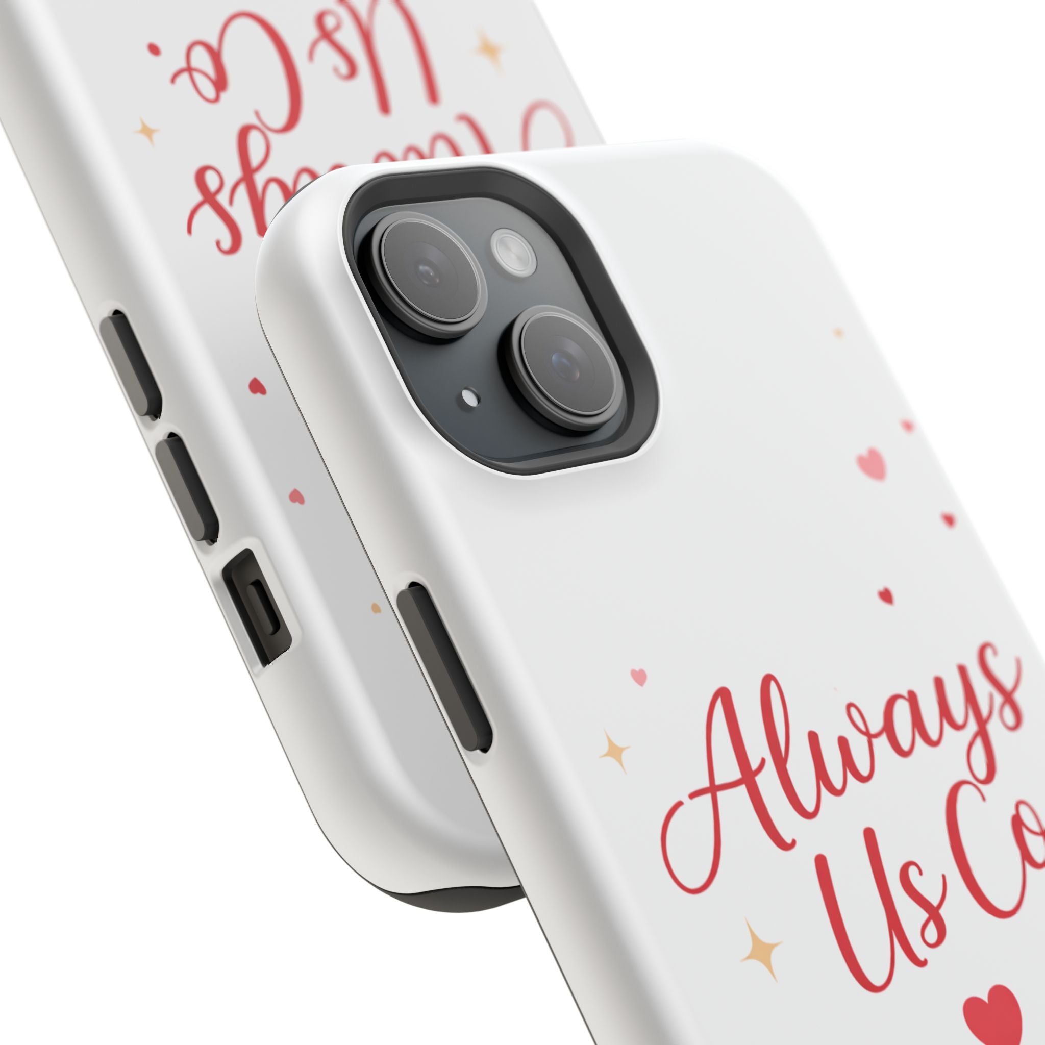 Always Us™ Valentine Phone Case – Romantic Heart Design | iPhone Case Gift for Couples